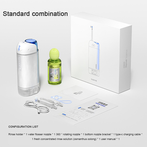Irrigador Bucal Profesional Portátil Inalámbrico con Doble Boquilla de Efectos, Doble Tanque de Líquido, Ajuste de Tres Velocidades y Múltiples Sabores para Hotel - Product Image 2