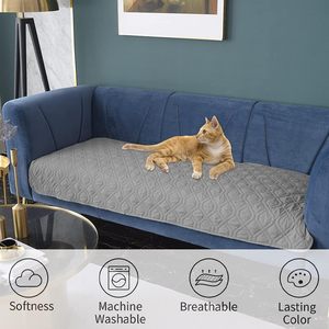 ZJH Modern Solid Waterproof Eco-friendly <strong>Dog</strong> <strong>Bed</strong> Cover Pet <strong>Blanket</strong> for Furniture Couch Sofa Reversible All Seasons - Product Image 2