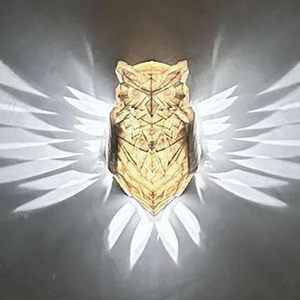 Tsinye 2024 phổ biến 3d hiện đại eagle <span class=keywords><strong>owl</strong></span> sư tử led trang trí cắm vào đèn tường cho ánh sáng phòng trang trí món quà đẹp - Product Image 3