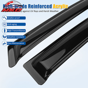 Para Honda Civic 06-11 Sedán, Visera Acrílica para Ventana, Protector Contra Sol y Lluvia, Deflector de 4 Piezas, Protección para Ventanas Laterales de Puerta de Coche - Product Image 4