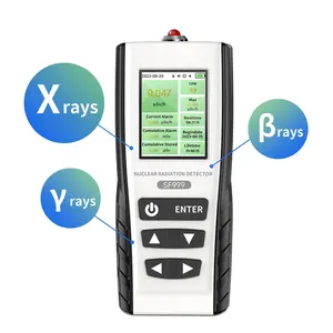 Có thể sạc lại Geiger truy cập bức xạ hạt nhân Detector dosimeter cầm tay Beta Gamma X-Ray bức xạ Monitor Meter thiết bị