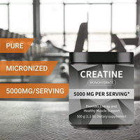 Poudre de créatine monohydrate OEM/ODM 500g la plus vendue pour compléments énergétiques adultes avec soutien immunitaire et emballage personnalisable