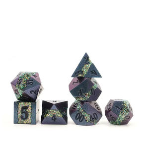 Hete Verkoop Aangepaste Rpg Dnd Metalen Scherpe Rand Bewegende Drakenoog Dobbelstenen - Product Image 5