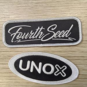 Luxury Iron-<b>On</b> <b>Patches</b> with Custom Logo Embroidered Woven Fabric Labels <b>Sew</b>-<b>On</b> Style Custom <b>Patches</b> - Product Image 3