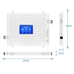 NEU Komplett set Mobile Network 2G 3G 4G Signal Booster Repeater Tri Band 850 1900 1700/2100MHz AWS Booster
