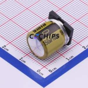 ตัวเก็บประจุอิเล็กโทรไลต์อะลูมิเนียมแบบ SMD รุ่น VKML1452A151MV ขนาด D12.5xL14.5 มม. 150uF 20% 100V 1.368A-100kHz - Product Image 1