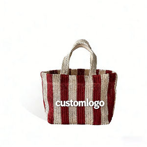 Bolsos de Mano Bordados <span class=keywords><strong>a</strong></span> Mano, Bolso de Playa Vintage <span class=keywords><strong>para</strong></span> Mujer, Bolso de Mano Informal Colorido de <span class=keywords><strong>Crochet</strong></span>, Bolso Tipo Cubo con Logotipo Bordado Personalizado - Product Image 4