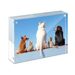 Cadres photo magnétiques en acrylique transparent personnalisés avec logo en relief et impression, tailles 4x6, 5x7, 6x8, 8x10, vente en gros - Product Image 5