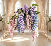 Fleurs artificielles de Bauhinia et de Lotus en plastique, décorations réalistes pour l'aménagement paysager, respectueuses de l'environnement, pour usage extérieur
