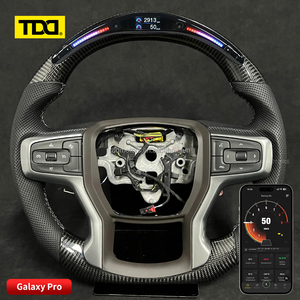 Volante Deportivo de Lujo TDD en Cuero y Fibra de Carbono con LED para Chevrolet C5 C6 C7 C8 Silverado GMC Cruze Camaro SS Personalizado Original - Product Image 1