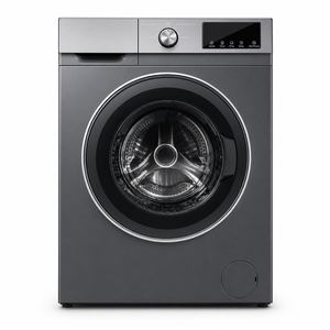 Lave-linge/sécheuse tout-en-un avec moteur BLDC 10 kg, boîtier en acier inoxydable, classe énergétique A, lavage rapide en 15 min, tambour cubique 3D - Product Image 1