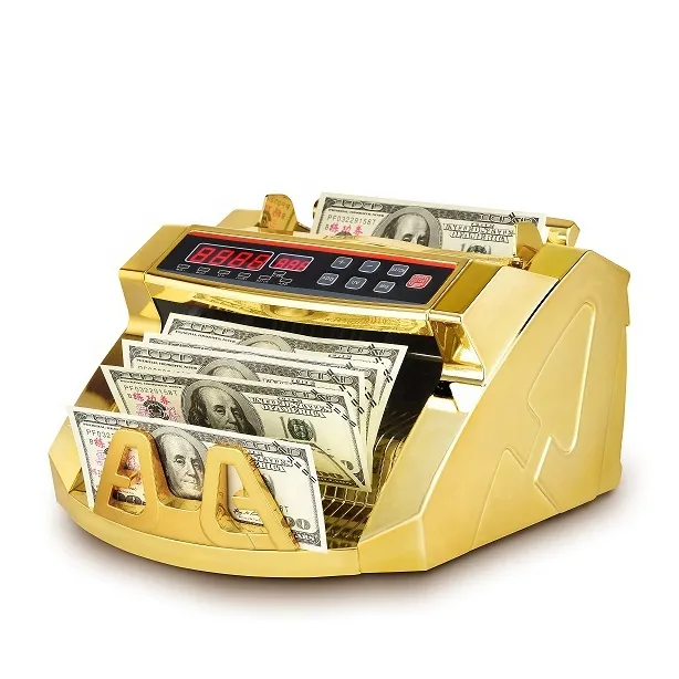 Penghitung uang emas 0288 UV/MG, mesin pendeteksi uang kertas, penghitung uang kertas