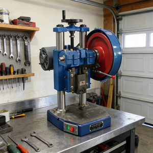 Presse à poinçonner électrique <span class=keywords><strong>de</strong></span> table compacte 1T, automatique, à double colonne, pour tôles métalliques, avec pédale - Product Image 1