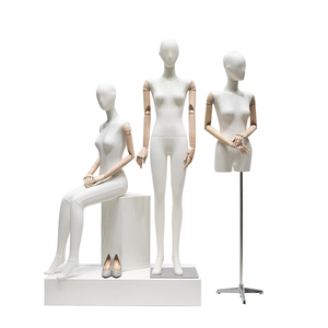 Maniquí <span class=keywords><strong>de</strong></span> Alta Gama para <span class=keywords><strong>Ropa</strong></span> <span class=keywords><strong>de</strong></span> Mujer, Maniquí <span class=keywords><strong>de</strong></span> Cuerpo Entero con Hombros Planos, Tipo Colgante, para Exhibición en Escaparates - Product Image 2