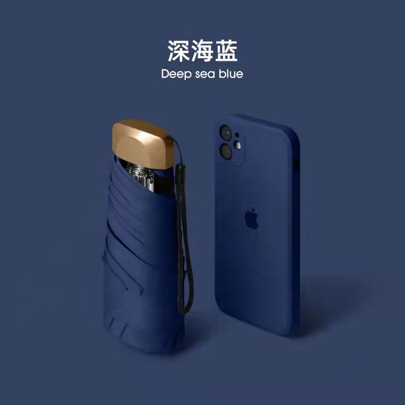 navy blue-aluminum alloy flat umbrella stand