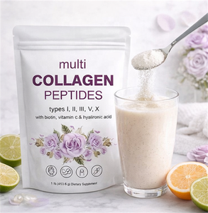 <span class=keywords><strong>Poudre</strong></span> de peptides de collagène multi-types I II III V X avec biotine, vitamine C, acide hyaluronique, complément alimentaire de 1 lb - Product Image 5