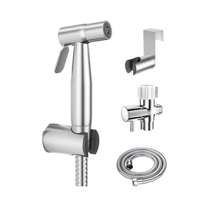 <strong>Handheld</strong> <strong>Bidet</strong> <strong>Sprayer</strong> Set Premium Stainless Steel Adjustable Water Pressure Jet Spray Feminine Wash Muslim <strong>Bidet</strong> <strong>Sprayer</strong> - Product Image 1
