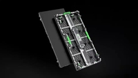 Layar LED Luar Ruangan Terbaik P2.6mm 500x1000mm Panel Dinding Hitam/Hijau untuk Acara Gereja, Periklanan, Audio Visual, dan Panggung