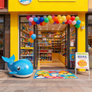 Scultura in Resina di Balena Blu, Statua Artistica Marina Personalizzabile, Decorazione per Casa, Camera dei Bambini, Negozio di Giocattoli a Tema Oceano - Product Image 4