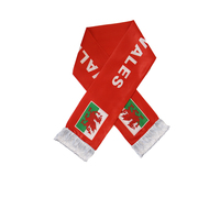 Nouveau produit Pays de Galles Écharpes caractéristiques pour fan et suiveur Club Drapeau Écharpes personnalisées
