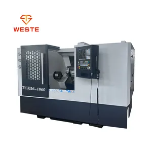 GSK/Fanuc/Siemens Cnc torna satılık Cnc torna torna cnc torna eğimli yatak Tck56 C eksen Cnc torna makinesi için Metal