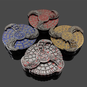 Juego de dados poliédricos grandes Metal y resina D20 D12 D10 D8 D6 D4 para MTG RPG Juego de mesa Accesorios para juegos de mesa - Product Image 3