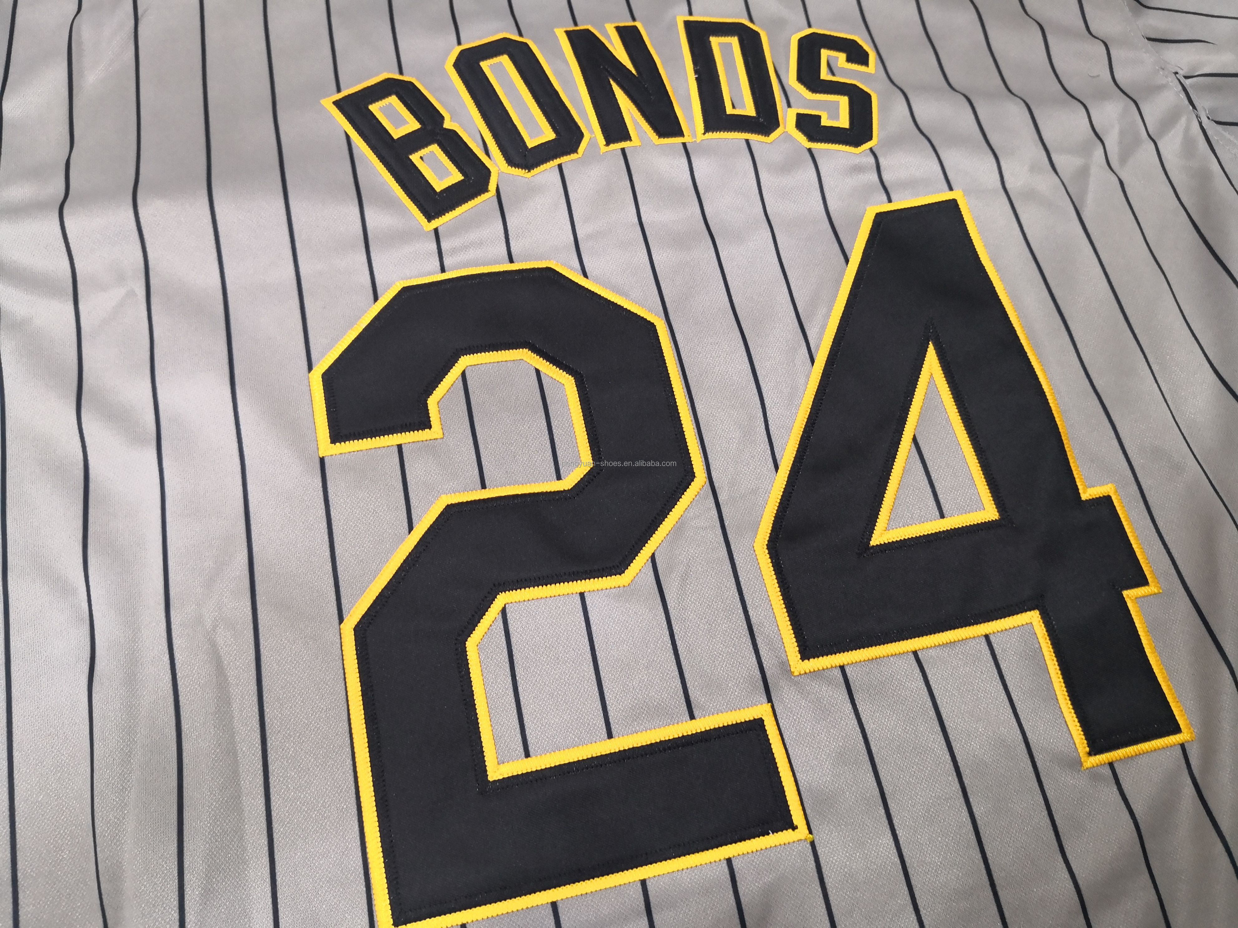 Embroidered Baseball Jerseys: Roberto Clemente, Barry Bonds, Dave