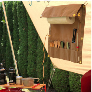 Camping storage bag, picnic tableware storage bag, multi-functional <b>folding</b> <b>dining</b> <b>table</b> rack, barbecue storage bag - Product Image 5