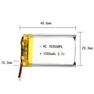 Batteria Ricaricabile ai Polimeri di Litio 3.7v 1500mAh per Droni con BMS UAV 103048 - Product Image 3