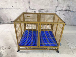 BAIYI açık ve kapalı büyük Metal altın köpek kulübesi kafesi abd'de sıcak satış - Product Image 3