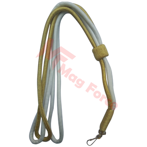 Cordon d'épaule de conception personnalisée 100% nylon avec pointe plaquée or fabriqué au Pakistan - Product Image 2