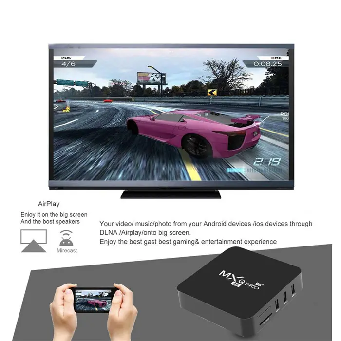 4K एंड्रॉयड टीवी बॉक्स RK3228 HD 3D स्मार्ट टीवी बॉक्स 2.4G वाईफ़ाई घर रिमोट कंट्रोल Google Play यूट्यूब मीडिया प्लेयर सेट टॉप बॉक्स