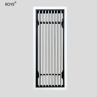 Grille de climatisation centrale ABS, forme rectangulaire, étroite et allongée, design minimaliste pour montage au plafond