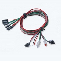 Cable de interruptor de encendido/apagado para PC Yeasion, doble botón, arnés de cableado para chasis de ordenador, luz LED, para motocicleta y automóvil