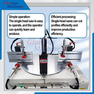 Machine de découpe de fenêtres à 1 tête avec commande PLC, pour profilés en aluminium et plastique, et presse automatique pour portes - Product Image 6