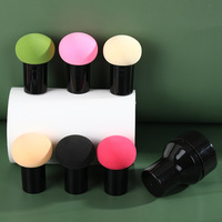 Éponges de maquillage en forme de champignon, naturelles, faciles à nettoyer, rebondissantes, douces et lisses, pour fond de teint