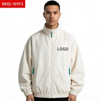 Blouson Bomber Streetwear Homme Personnalisé avec Logo, Coupe Ample, Teint en Pièce, Doublure en Maille, Coupe-Vent, Idéal pour la Randonnée en Plein Air – Vente en Gros