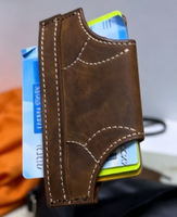 Dompet Kartu Kulit Boshiho Novel Underwear Shape Crazy Horse, Tempat Kartu Kulit Mini Kreatif Lucu, Dompet Kartu Kulit Portabel
