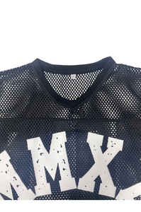 Women's Black <b>Mesh</b> <b>Crop</b> <b>Top</b> MMXX Logo Streetwear Short Sleeve Crew Neck Breathable T-Shirt Spring Summer - Product Image 5