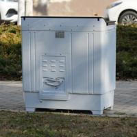 Machine à laver semi-automatique à double cuve de 13 kg, à économie d'énergie, commande manuelle, chargement par le haut, avec séparation du lavage
