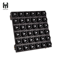 36PCS*8W RGBW LED Beam Matrix Light 3 °   Projecteur d'effet auxiliaire de scène à angle de faisceau linéairement dimmable, IP20, contrôle DMX512