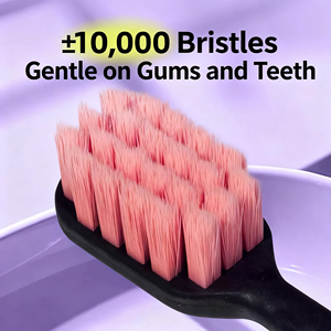 2025 fábrica al por mayor cepillo de dientes para adultos Cabeza ancha cerdas de nailon suave características eléctricas plástico hogar supermercado hogar - Product Image 6