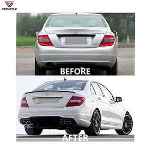 Nouveau 2008-2014 pour <span class=keywords><strong>Mercedes</strong></span> Benz classe C W204 <span class=keywords><strong>AMG</strong></span> <span class=keywords><strong>C63</strong></span> voiture pare-chocs avant pare-chocs arrière capot lampe jupe latérale avec pinces incluses - Product Image 3
