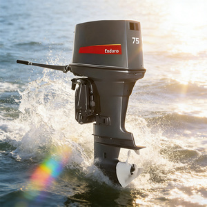 YMH 75HP Yacht E75HMHDL 2-Stroke Marine Engine Heavy-Duty Boat <b>Motor</b> for Commercial/Leisure Vessels 2 - Stroke 75HP Style - Product Image 4