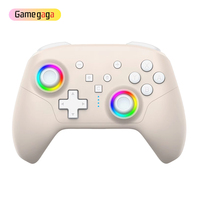 Control Inalámbrico para Juegos HS-SW2503 con Joystick y Botones Traseros, Efecto de Luz RGB, Función de Activación para Consola Switch 2
