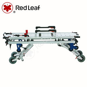 Aluminum Alloy Hydraulic Ambulance Stretcher Medical <strong>Trolley</strong> with Three Staged I.V. Stand 250KG Load Capacity for Emergency Use - Product Image 2
