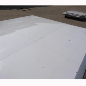Interlocking glossy removable <b>white</b> dance floor event flooring system - Product Image 1