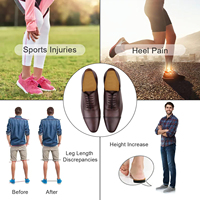Lève-talon réglable pour chaussures, semelles intérieures d'augmentation de hauteur de 1/4 ''pour douleur au talon, différence de longueur de jambe fasciite plantaire