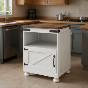 Armadio da cucina credenza e tavolino in un unico carrello da cucina Versatile - Product Image 2