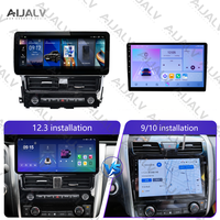 Autoradio GPS 4G DSP 12,3'' Écran tactile Stéréo Voiture DVD Carplay sans fil Lecteur Android pour Nissan Teana 2013-2018